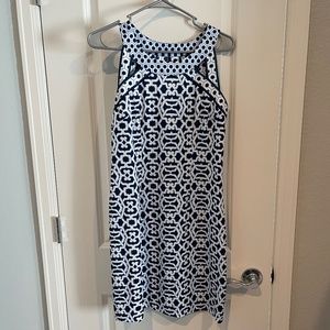 Gretchen Scott Blue Geometric Dress - Size 2
